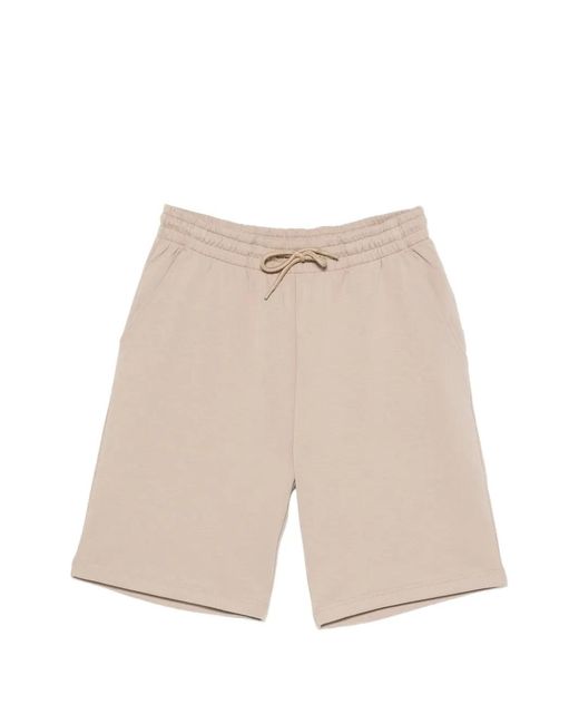 OUTHERE White Drawstring Logo-Patch Shorts for men