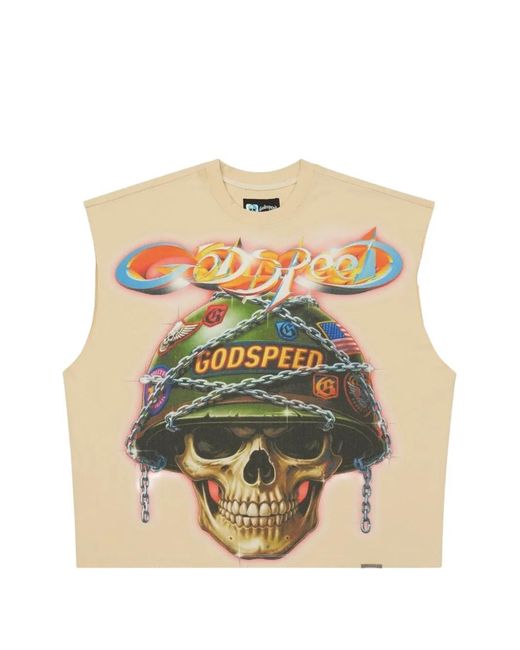 Godspeed Natural Badges Of Honor Graphic-Print T-Shirt for men