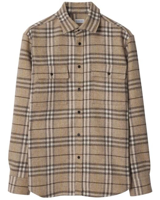 Burberry Brown Shirts for men