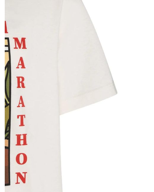 Golden Goose Deluxe Brand White Graphic-Print T-Shirt for men