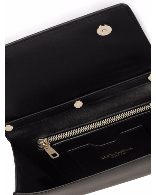 Dolce & Gabbana Black 3.5 Leather Clutch Bag