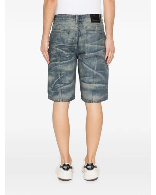 Won Hundred Blue Belt Loops Shorts for men