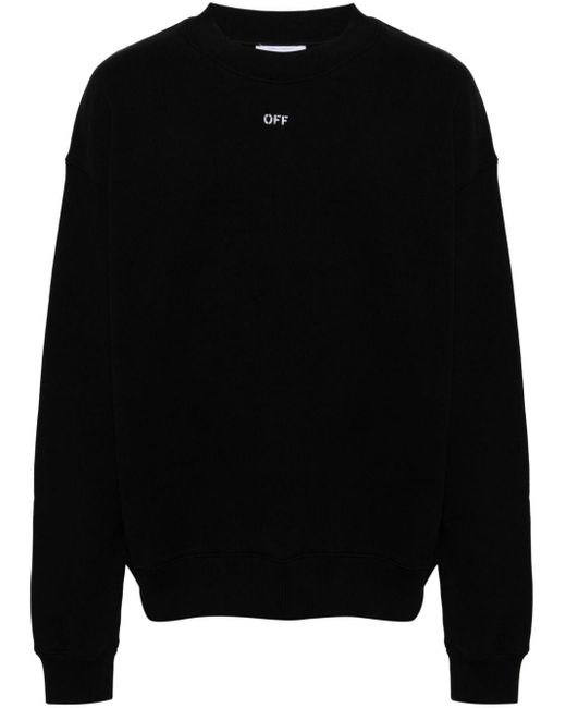 Off-White c/o Virgil Abloh Katoenen Sweater Met Print in het Black voor heren