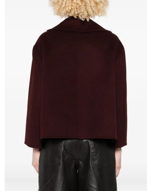 Arma Red Manila Double-Breasted Wool Jacket