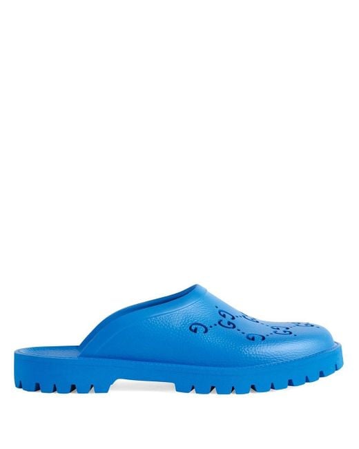 Gucci Blue Slip On Sandal for men
