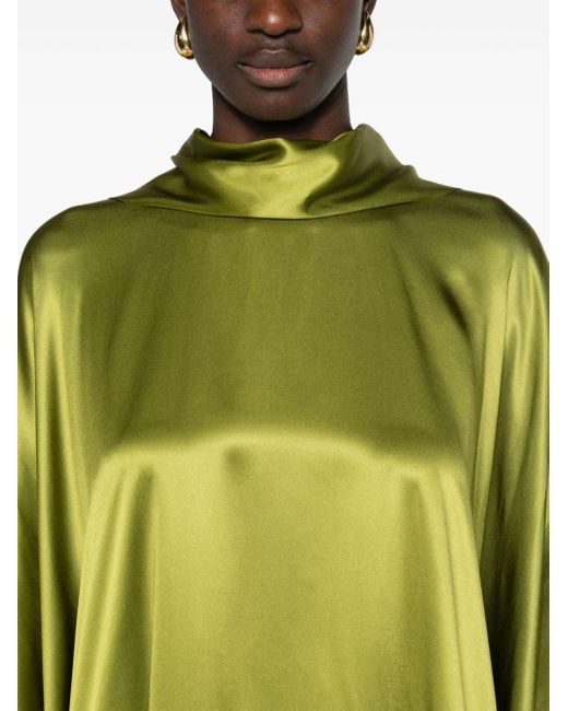 ‎Taller Marmo New Age Zijden Maxi-jurk in het Green