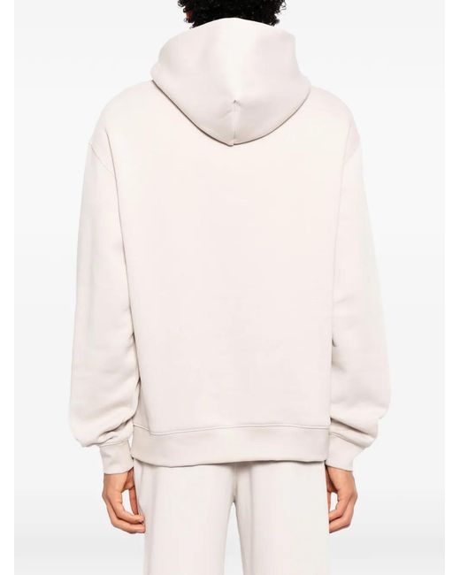 Melt White Graphic-Print Hoodie for men