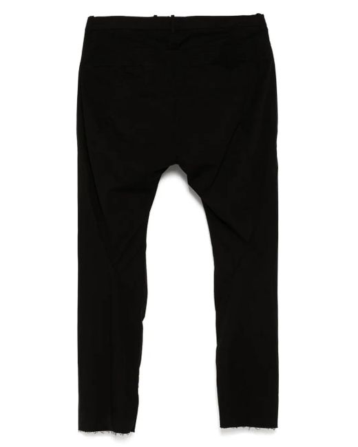 Masnada Black Drop-Crotch Trousers for men