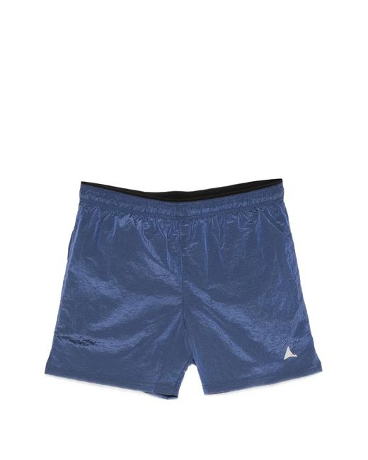 Roa Blue Helder Logo-Print Shorts for men
