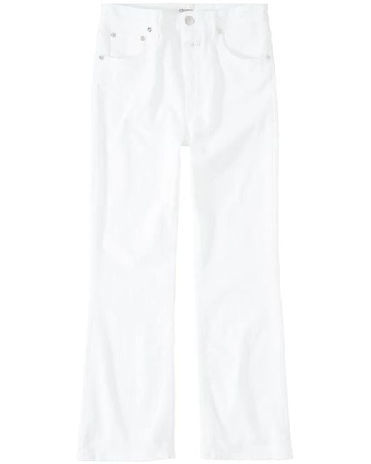 Closed White Hi-Sun High-Rise Flared Jeans