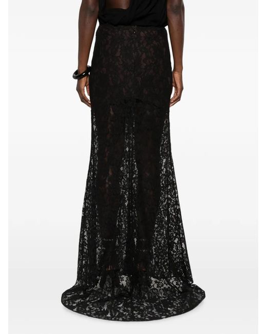 De La Vali Black Pasion Maxi Skirt