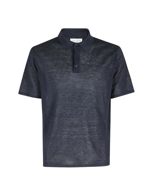 Roberto Collina Blue Short-Sleeve Polo Shirt for men