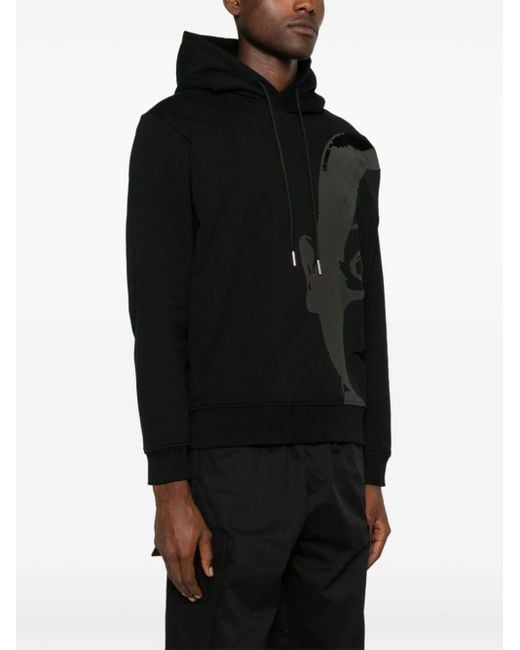 Les Hommes Baby Face Hoodie in Black for Men Lyst