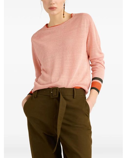 Momoní Pink Rio Contrasting Edges Sweater