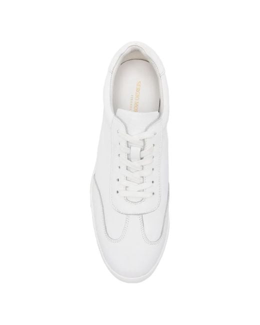 SERGIO MORETTI FIRENZE White Baskets À Empiècements Contrastants for men