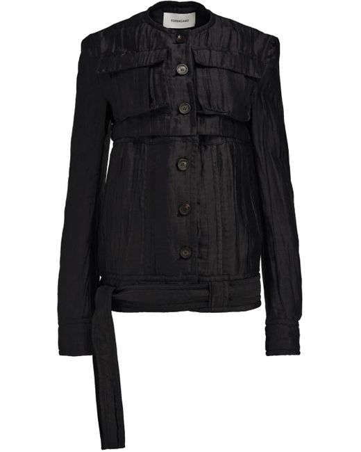 Ferragamo Black Lightweight Jacket