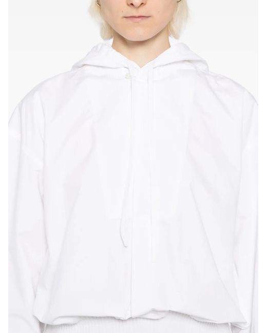 Jacquemus White Haut Trapeze Hoodie