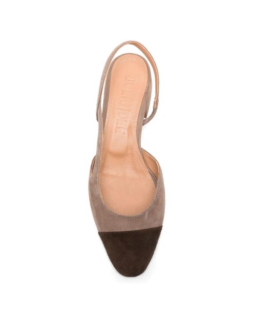 Julie Dee Natural Two-Tone Pumps