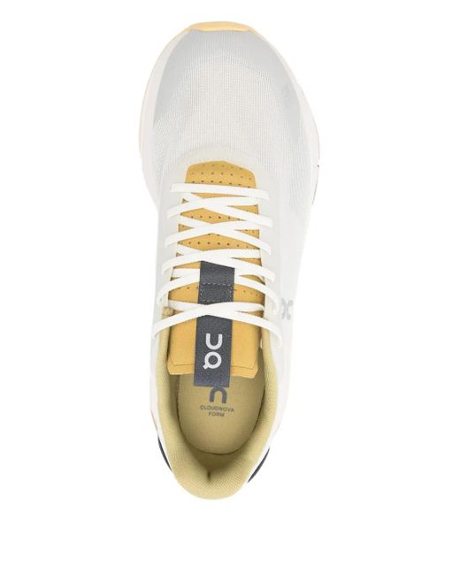 On Shoes White Cloudnova Form 2 Low-Top Sneakers for men