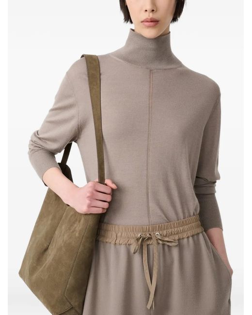 Studio Nicholson Brown Eide Ladder-Stitch Sweater