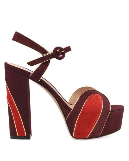 Gianvito Rossi Tamara 125mm プラットフォーム サンダル Red