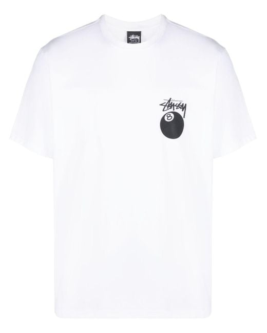 Stussy White X-ray Cotton T-shirt for men