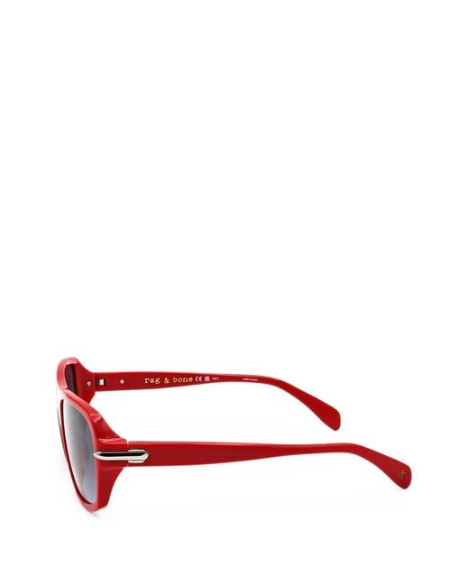 Rag & Bone Pink Pilot-Frame Sunglasses