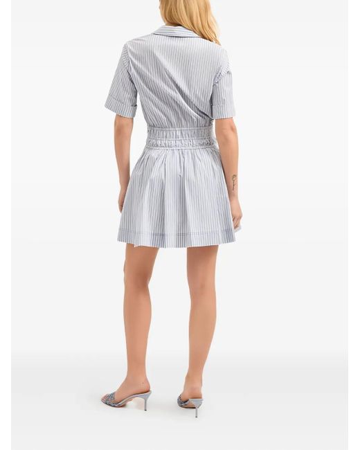 Veronica Beard Gray Susan Striped Dress