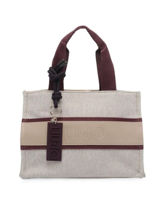 Liu Jo Multicolor Sac À Main En Sergé À Logo Embossé