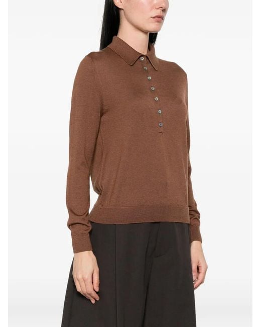 Be You Brown Buttoned Polo Shirt