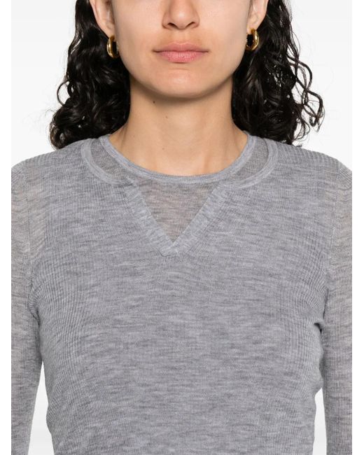 Sandro ウール セーター Gray