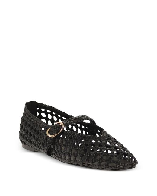 Stuart Weitzman Black Prima Ballet Flats