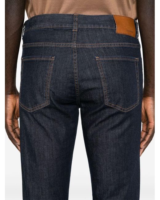 Canali Straight Jeans in het Blue voor heren