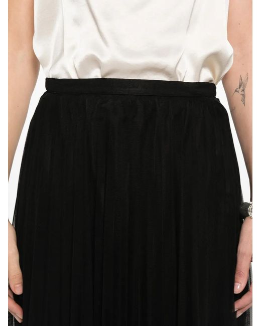 Forte_forte Black A-Line Maxi Skirt