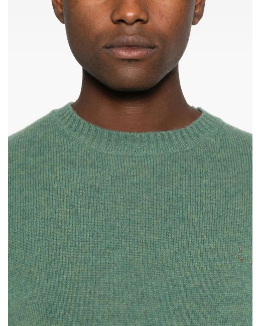 Impure Green Charlie Crew-Neck Sweater for men