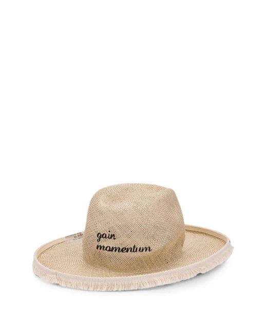 CA4LA Bestickte Mütze Mit Fransenbesatz in Natural für Herren
