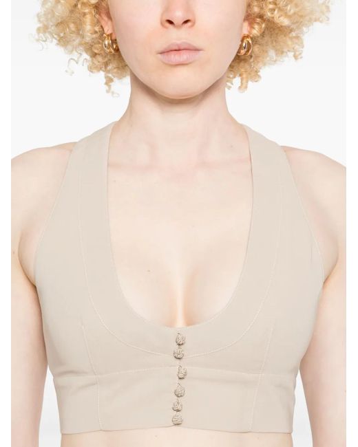 Philosophy Di Lorenzo Serafini Cropped Gilet in het Natural