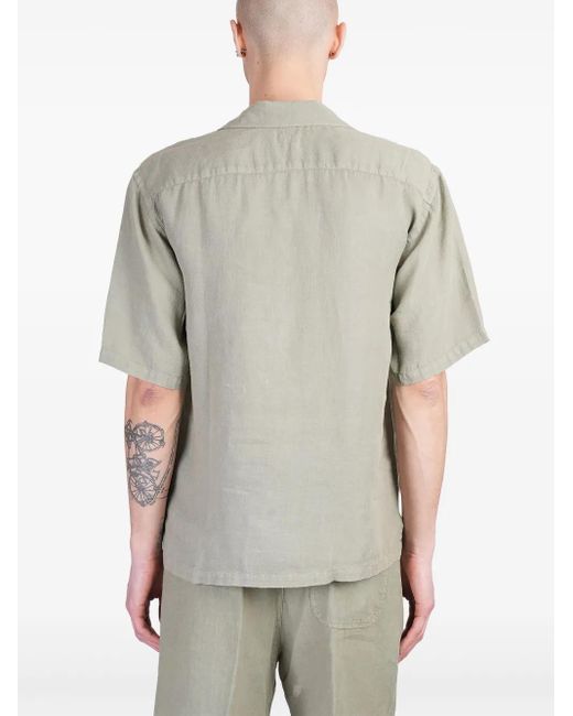 Chemise En Lin 120% Lino pour homme en coloris Gray