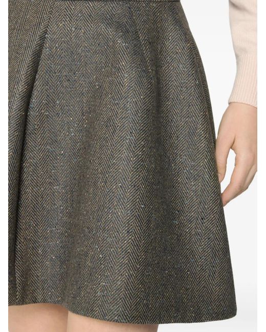 Genny Gray Rock Mit Fischgrätenmuster