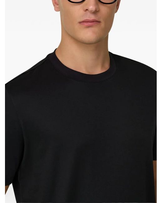 Boggi Black Silk Blend T-Shirt for men