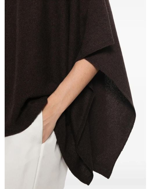 Not Shy Black Pamina Cashmere Poncho