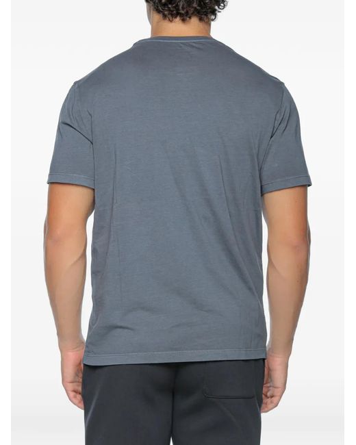 Ecoalf Blue Logo-Print T-Shirt for men