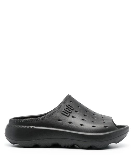 Ugg Gray Slide It Logo-Embossed Sandals for men