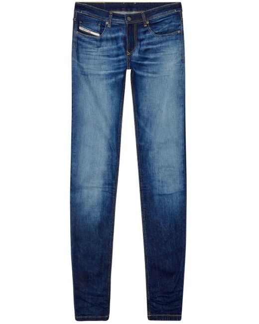 DIESEL Blue 1979 Sleenker Low-rise Jeans for men