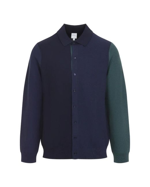 Paul Smith Overhemd Met Colourblocking in het Blue voor heren