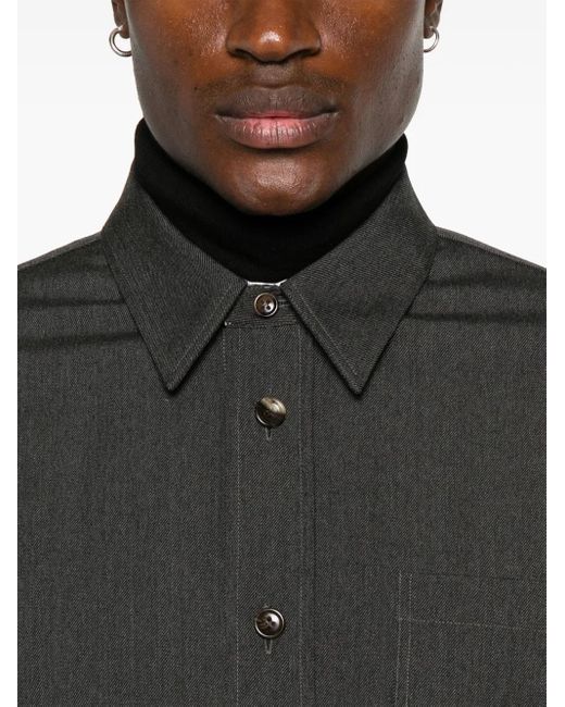 Gucci Black Wool Shirt for men