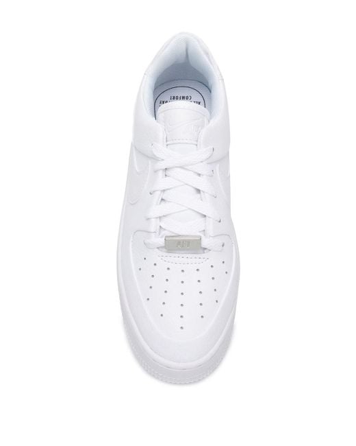 Nike Force 1 "triple White" Sneakers | Lyst