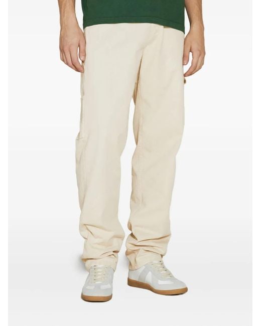 AWAKE NY Natural Strap-Detail Pocketed Regular Trousers for men