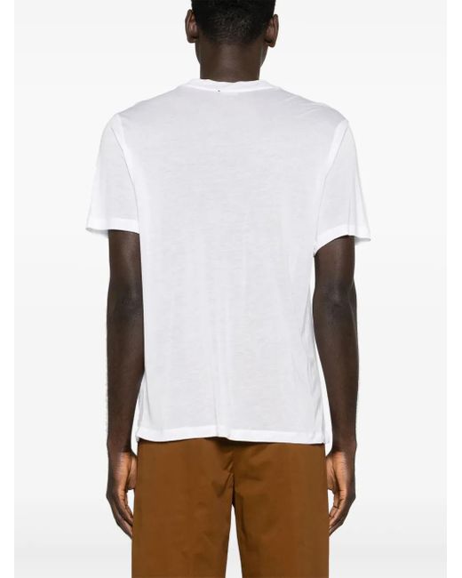 Patrizia Pepe White Logo-Print Lightweight T-Shirt for men