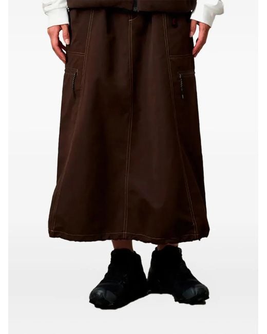 Gramicci Brown Salem Cargo-Pocket Skirt